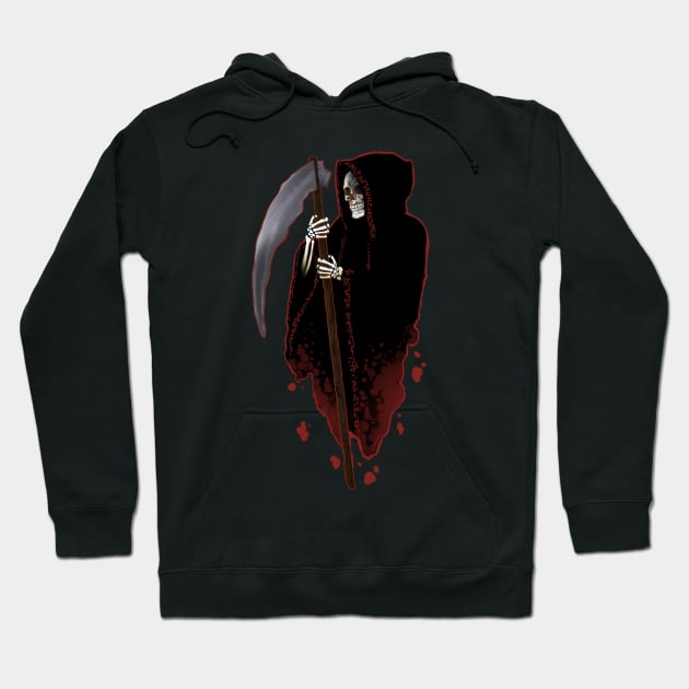 Red Reaper Hoodie by NonDecafArt